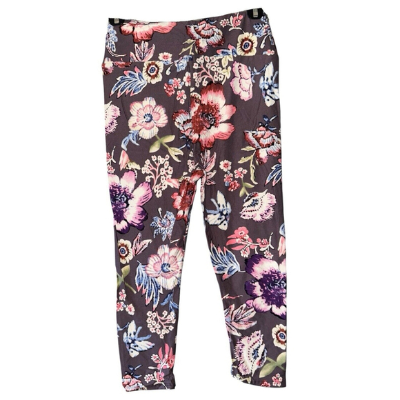 3 Pair Floral Printed Leggings S/M - Picture 11 of 15